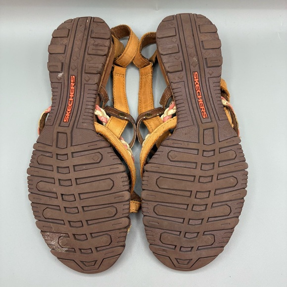 Skechers Reggae Strappy Sandals Women’s 7 Brown Braided Boho - Picture 6 of 10